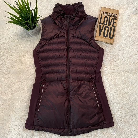 lululemon athletica Jackets & Blazers - 🎉HP🎉 Lululemon Down For a Run Goose Down Vest in Inkwell. Size 4.